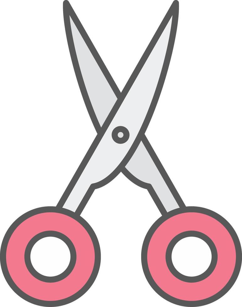 Scissors Line Filled Light Icon vector