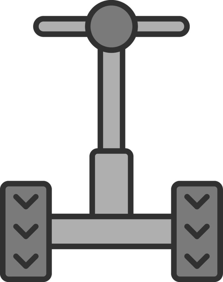Segway Line Filled Light Icon vector