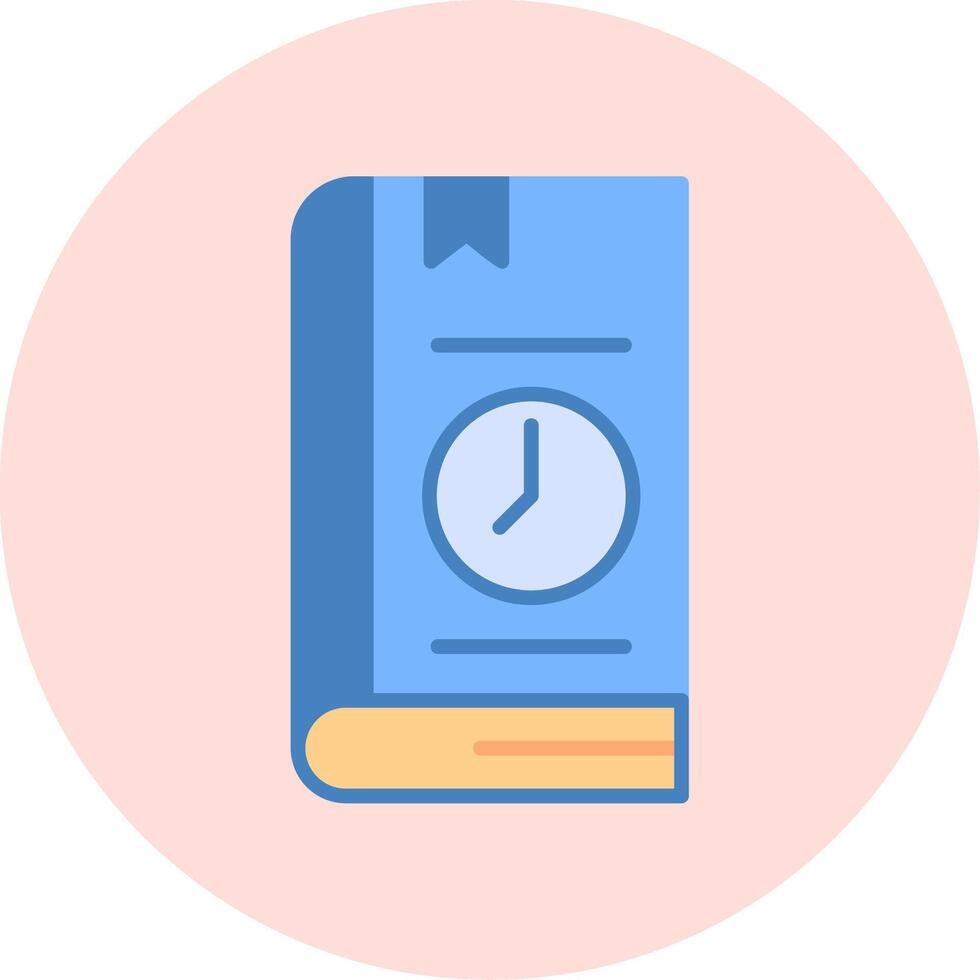 libro hora límite vector icono