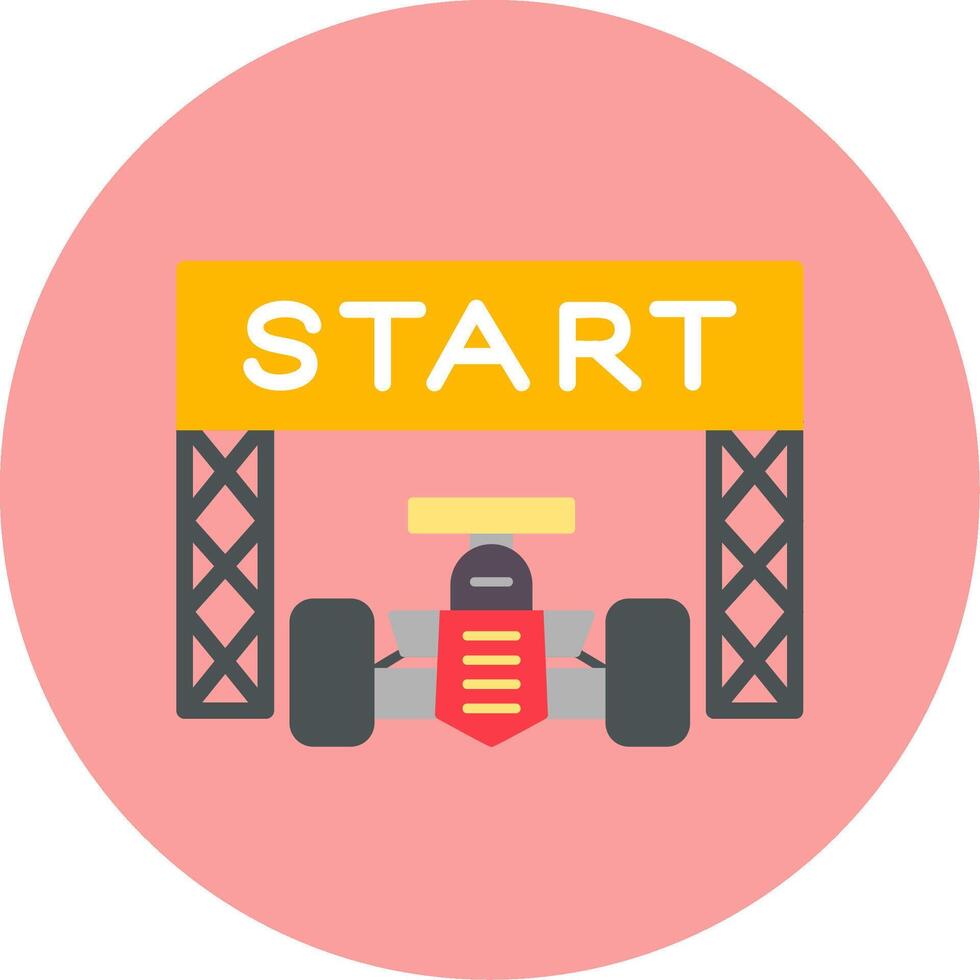 Starting Race  Vector Icon