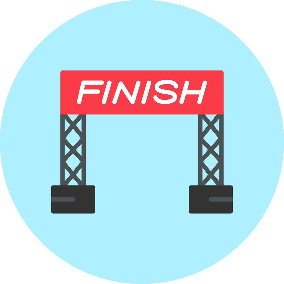 Finish Line Vector Icon