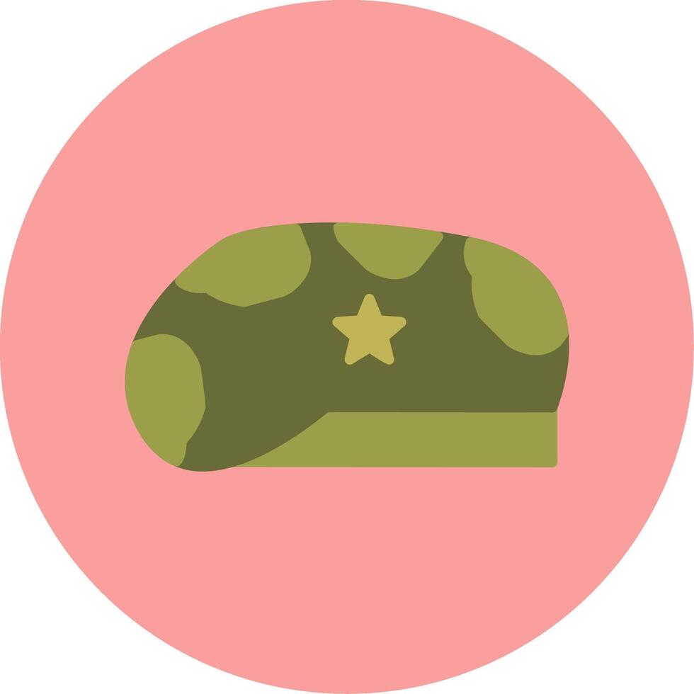 icono de vector de sombrero militar