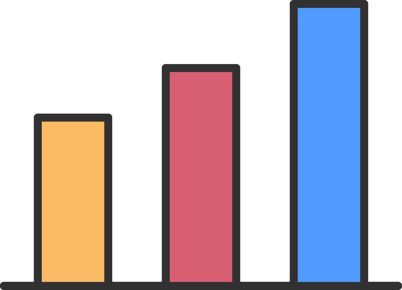 Graph Line Filled Light Icon vector