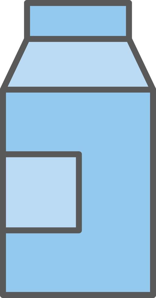 Milk Line Filled Light Icon vector