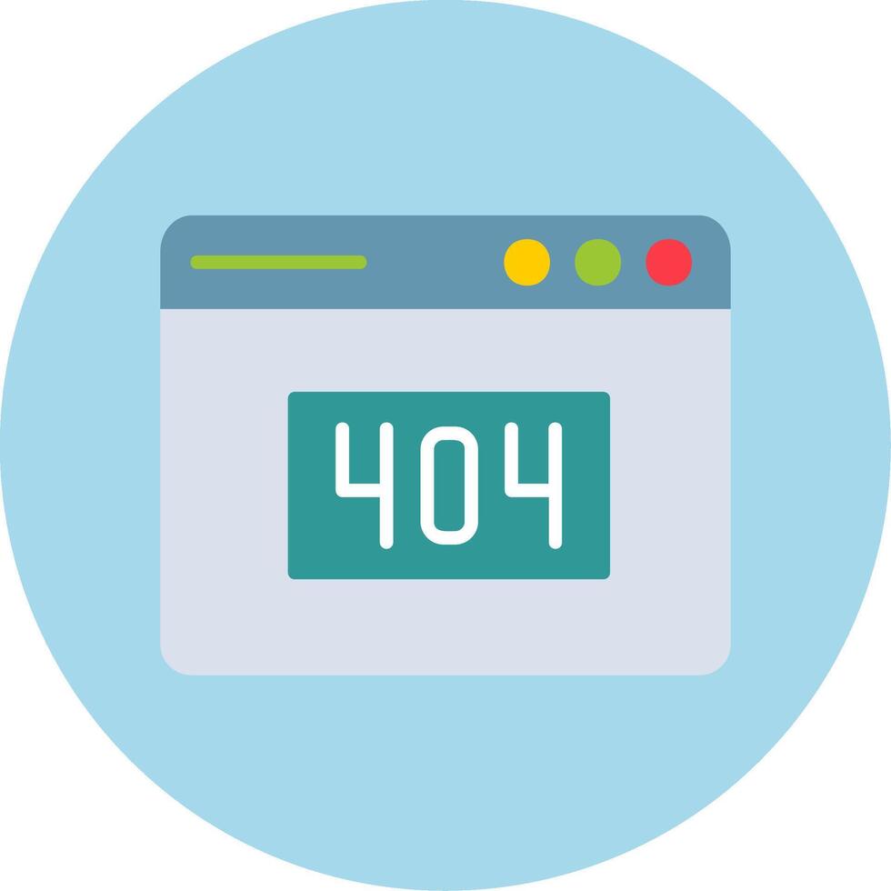 404 Error Vector Icon