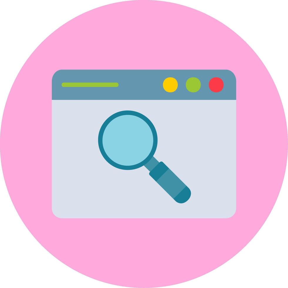 Browser Searching Vector Icon