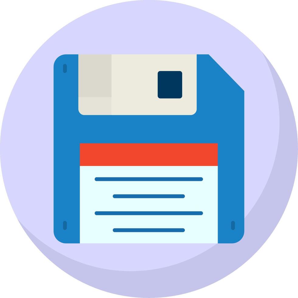 Floppy disk Glyph Flat Bubble Icon vector