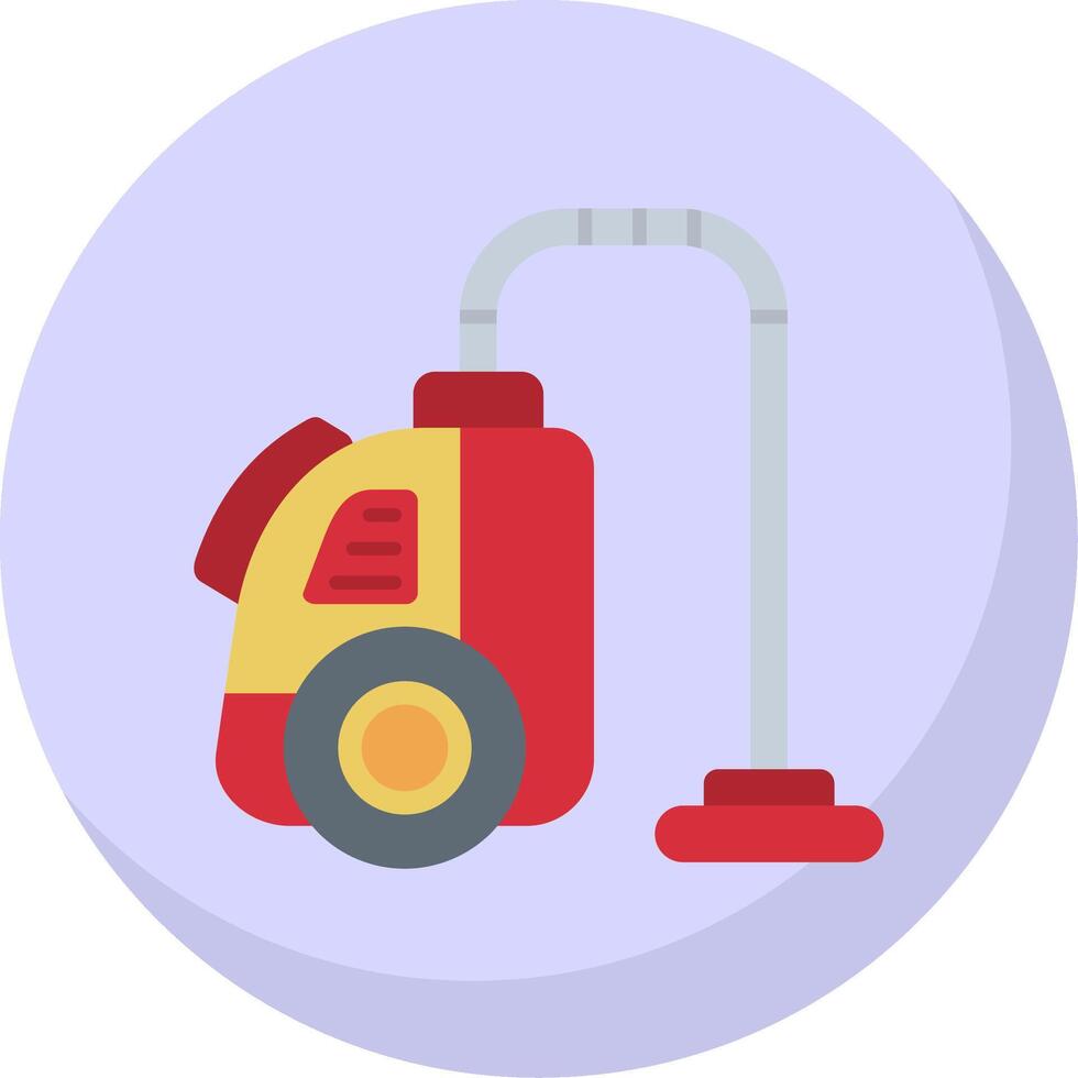 Vacuum cleaner Glyph Flat Bubble Icon vector