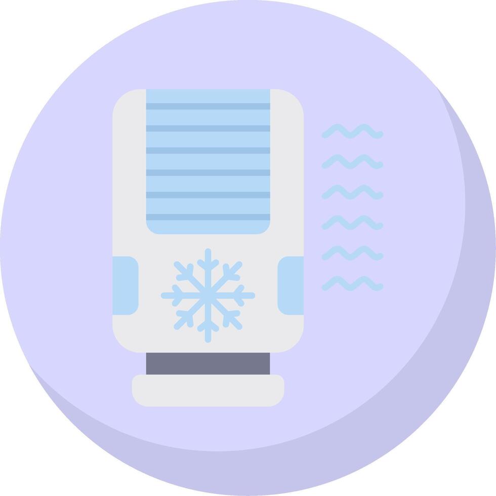 Air conditioner Glyph Flat Bubble Icon vector