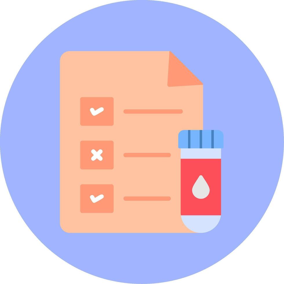 Medical Test Report Vector Icon