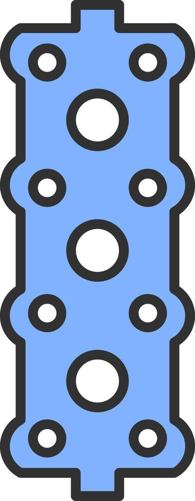 Gasket Line Filled Light Icon vector