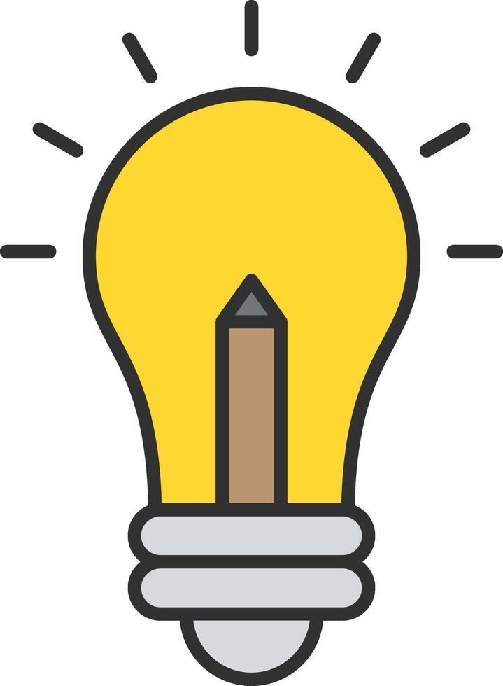 Innovation Line Filled Light Icon vector