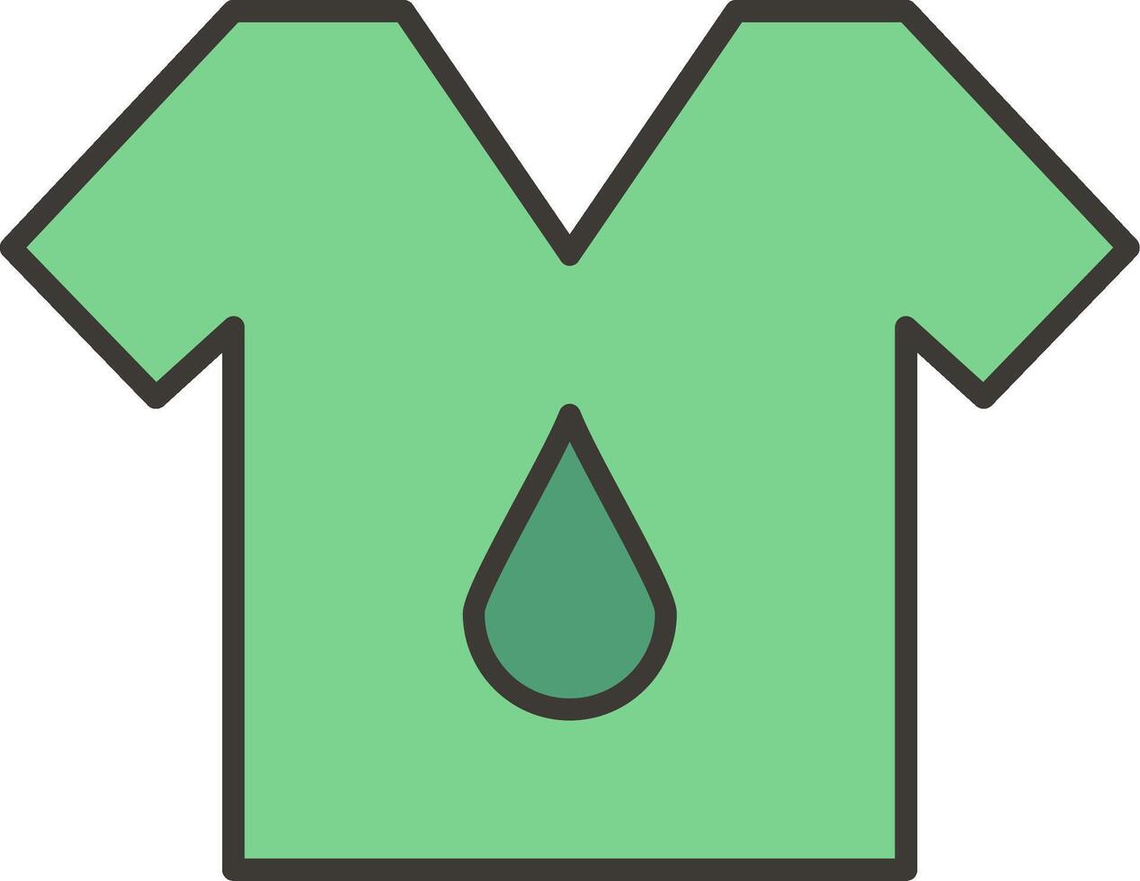 T Shirt Line Filled Light Icon vector