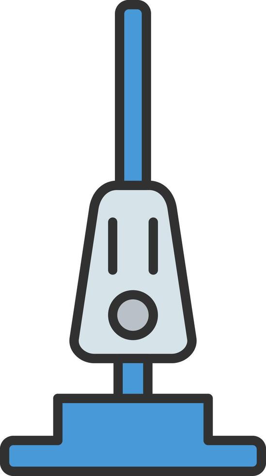 Vacuum Cleaner Line Filled Light Icon vector