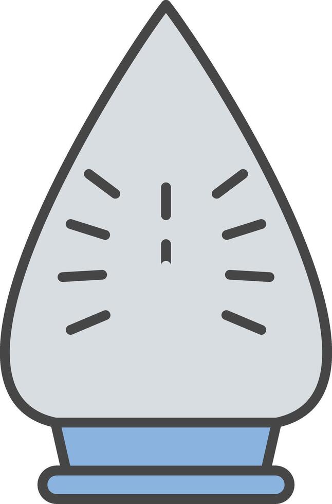 Iron Line Filled Light Icon vector