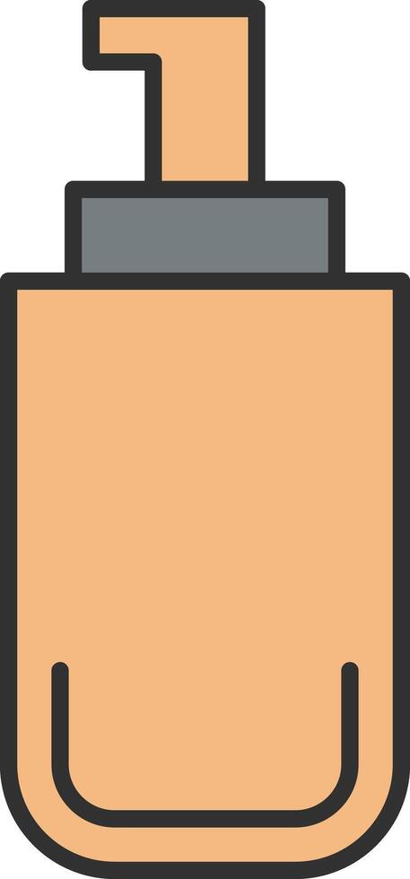 Foundation Line Filled Light Icon vector