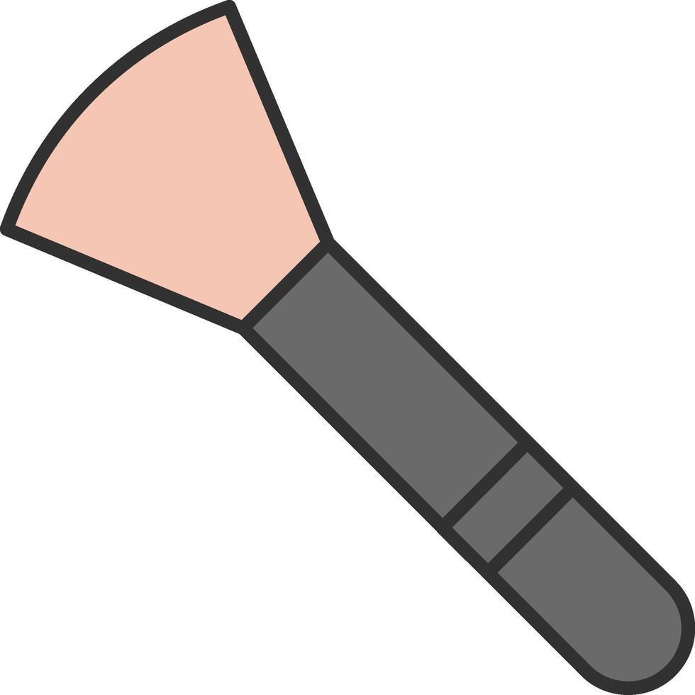 Makeup Brushes Line Filled Light Icon vector