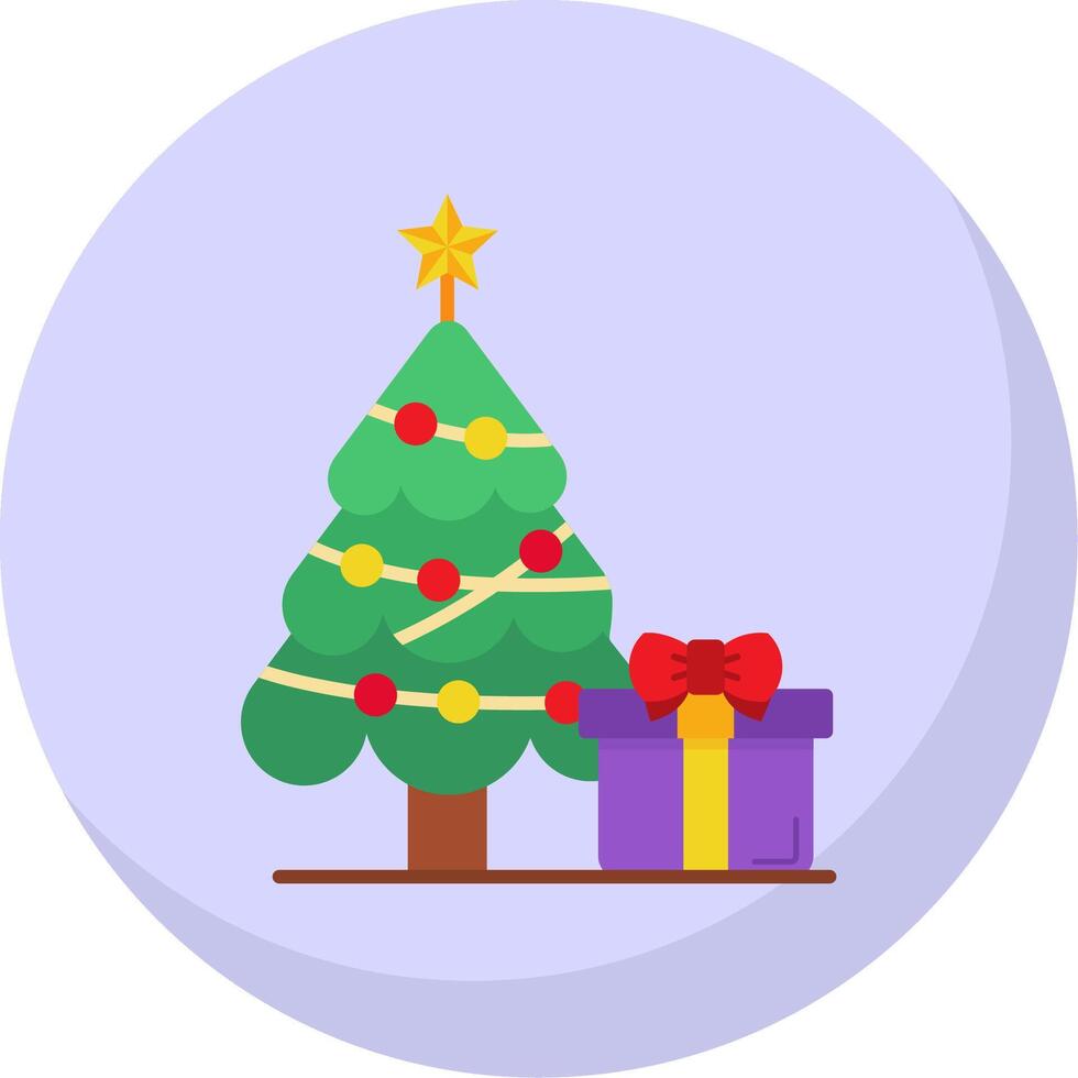 Jingle bell Glyph Flat Bubble Icon vector