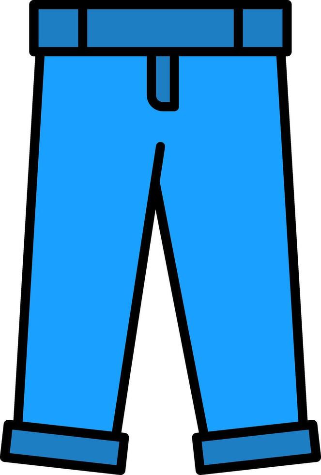 Pants Line Filled Light Icon vector