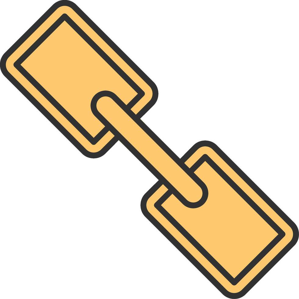 Link Line Filled Light Icon vector