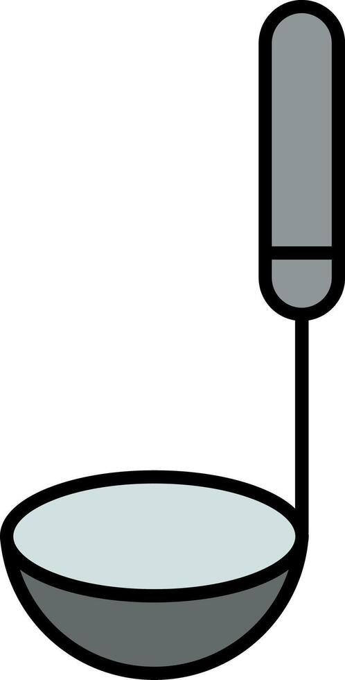 Ladle Line Filled Light Icon vector