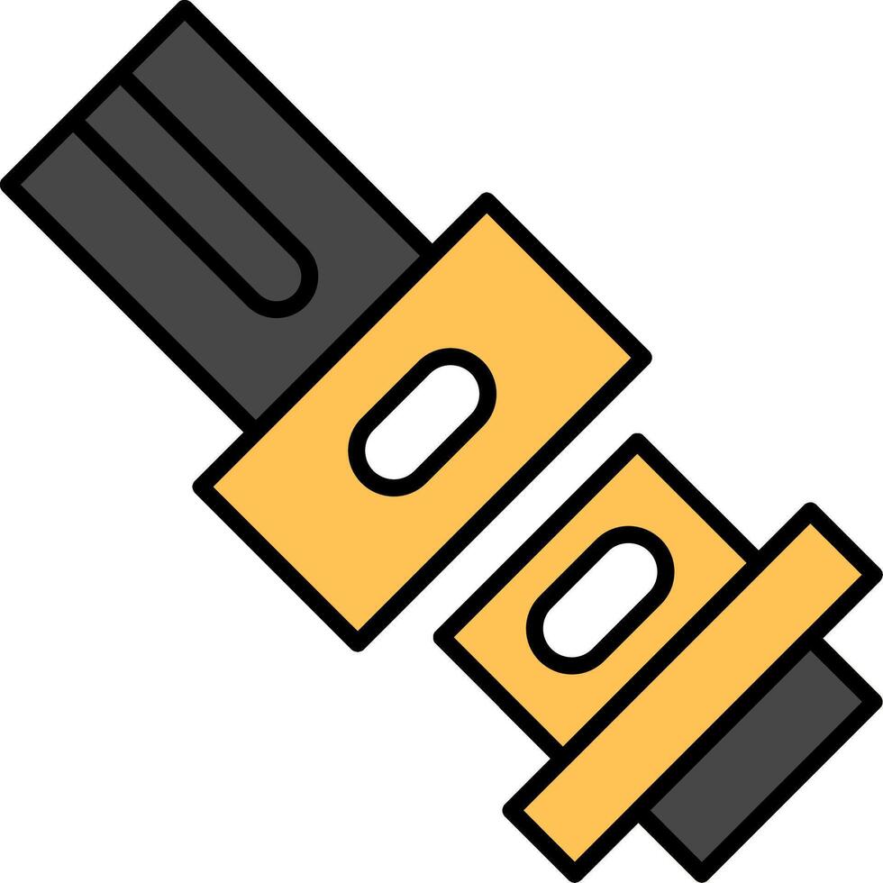 Belt Line Filled Light Icon vector