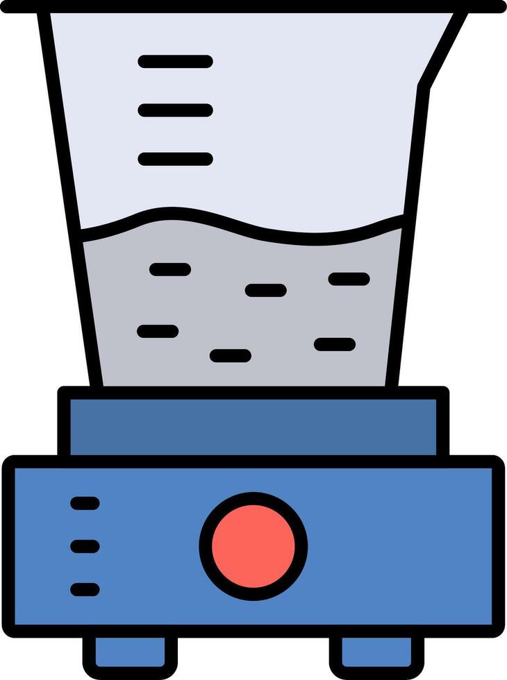 Juicer Line Filled Light Icon vector