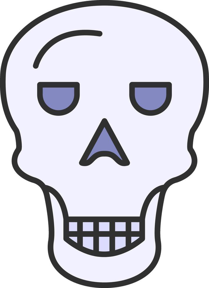 Osteology Line Filled Light Icon vector