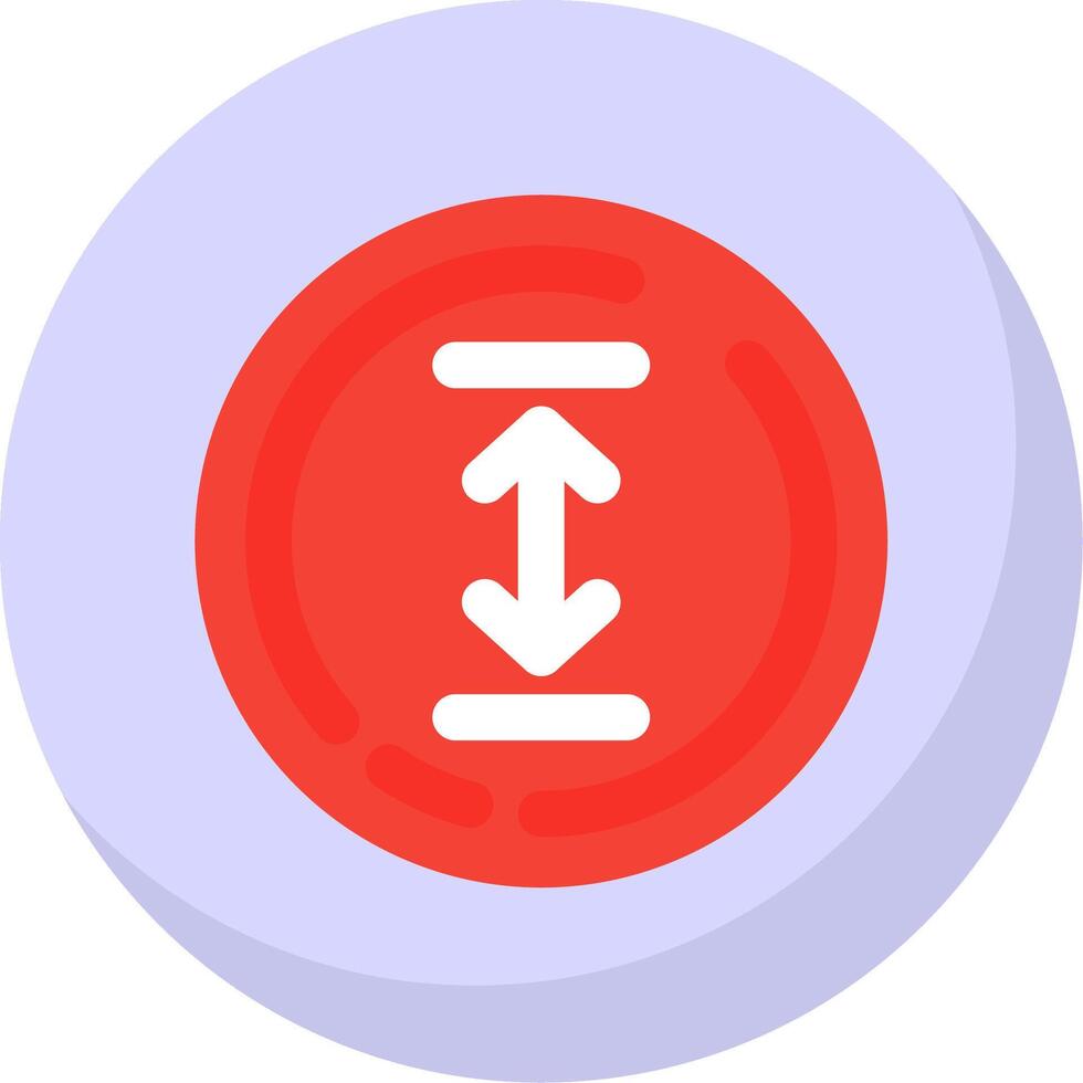 Up and down arrow Glyph Flat Bubble Icon vector