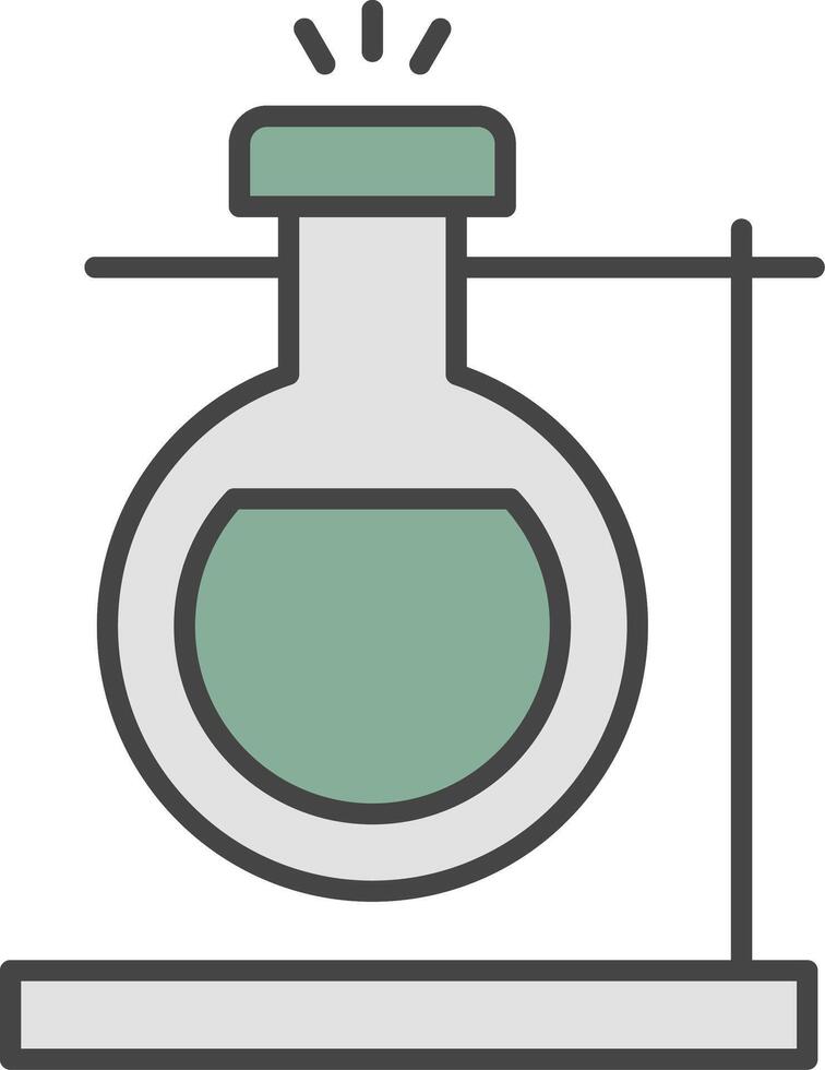 Lab Line Filled Light Icon vector