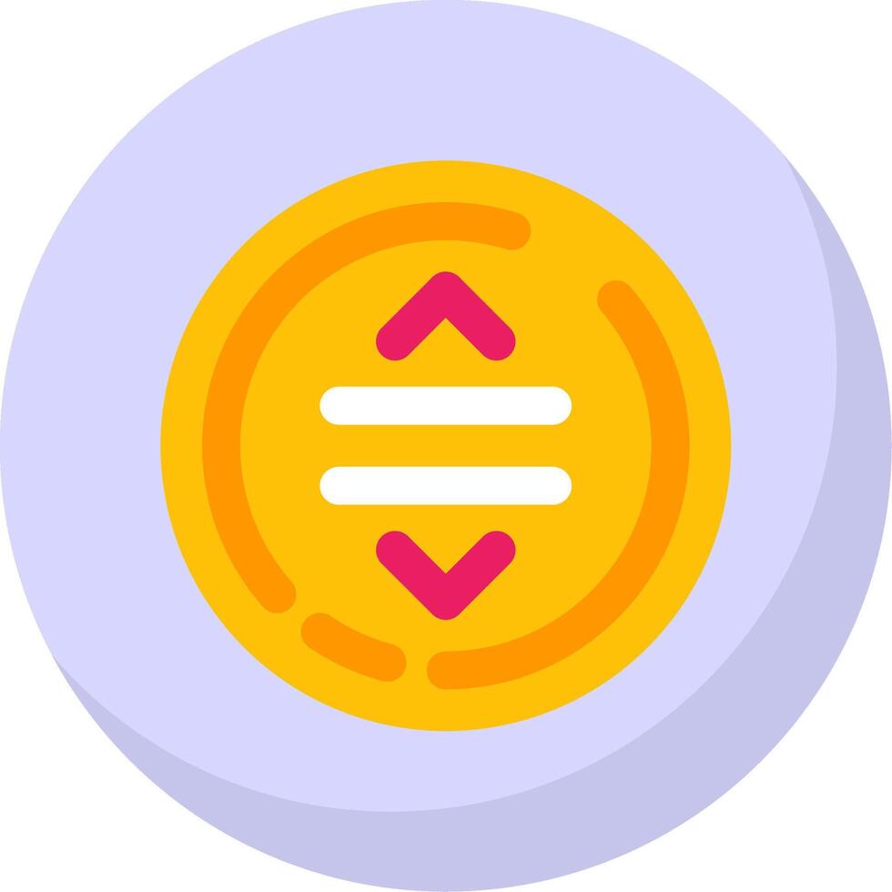 Drag Glyph Flat Bubble Icon vector