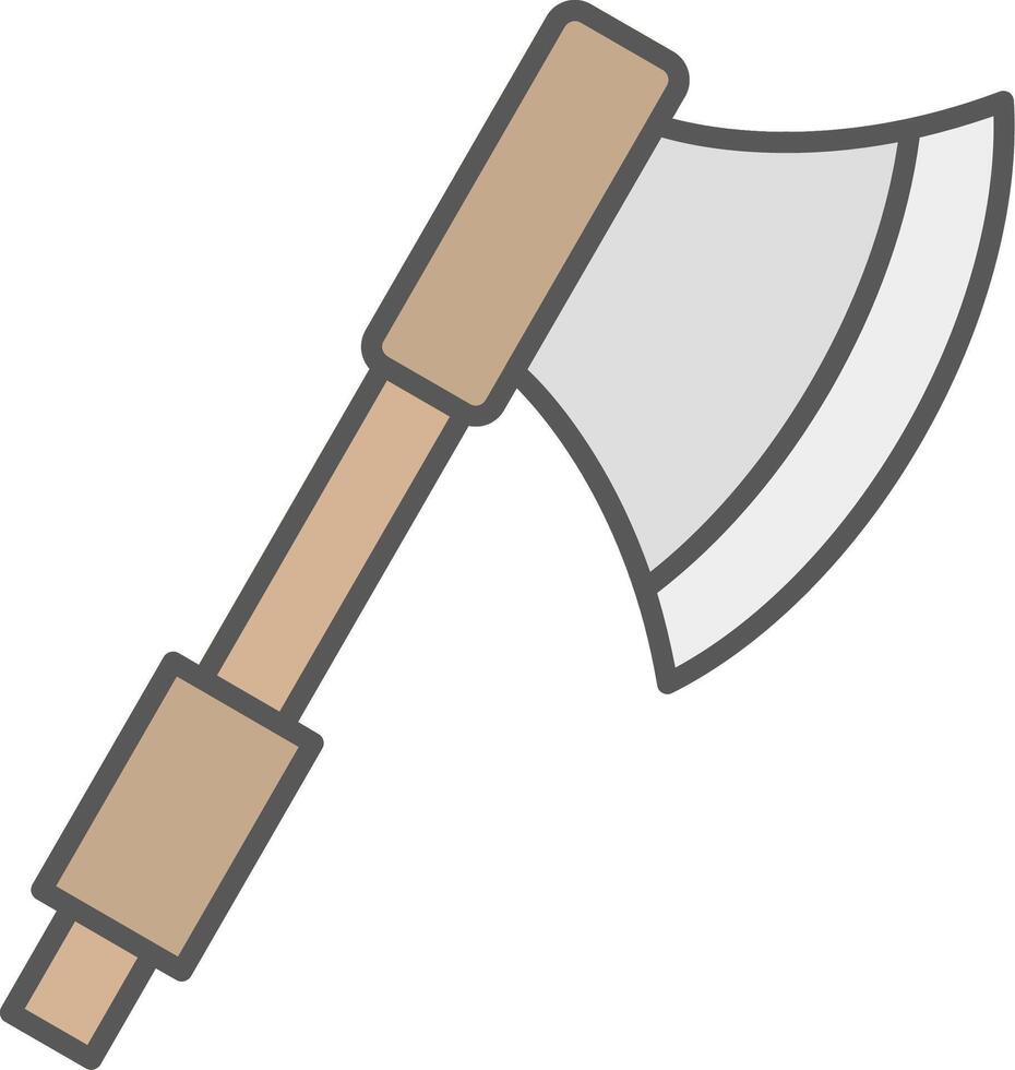 Axe Line Filled Light Icon vector