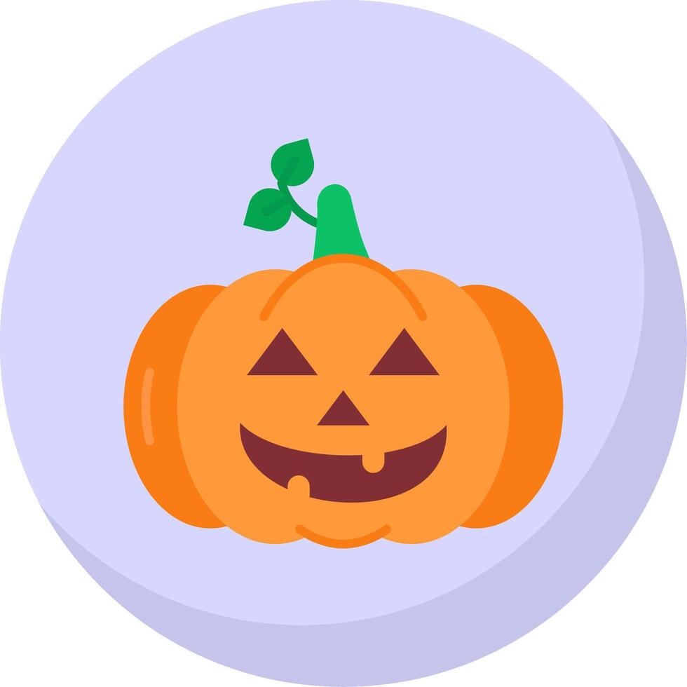 calabaza glifo plano burbuja icono vector