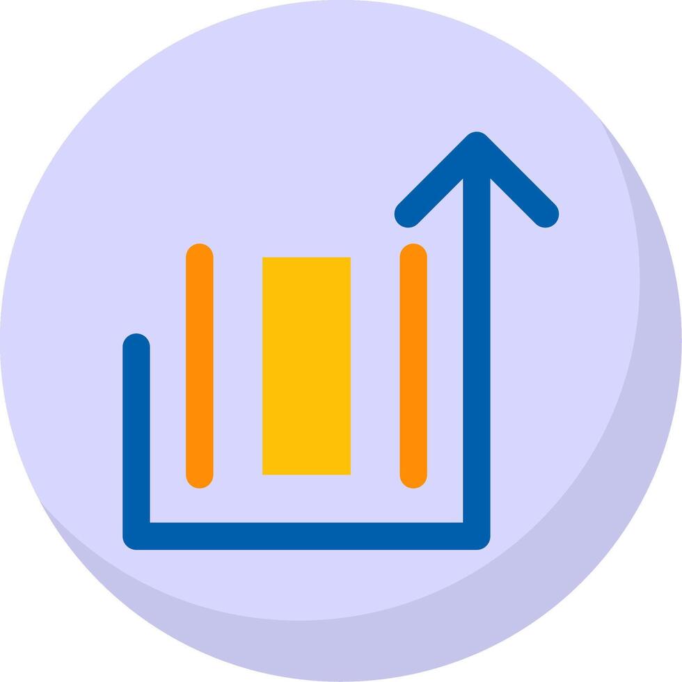 Deploy object Glyph Flat Bubble Icon vector