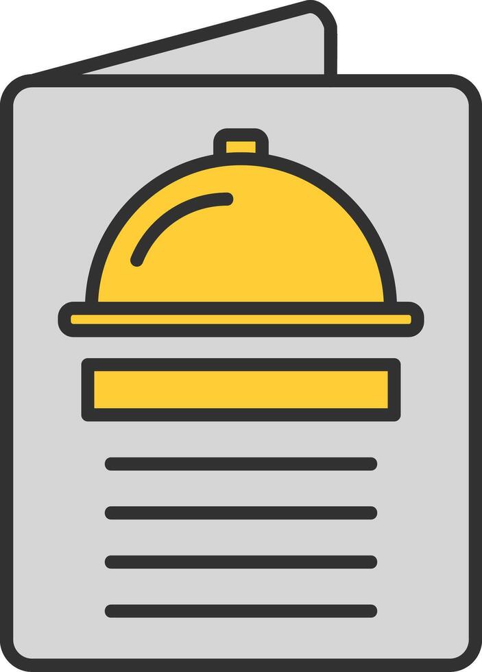 Menu Line Filled Light Icon vector