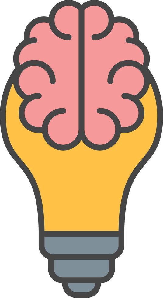 Business Intelligence Line Filled Light Icon vector