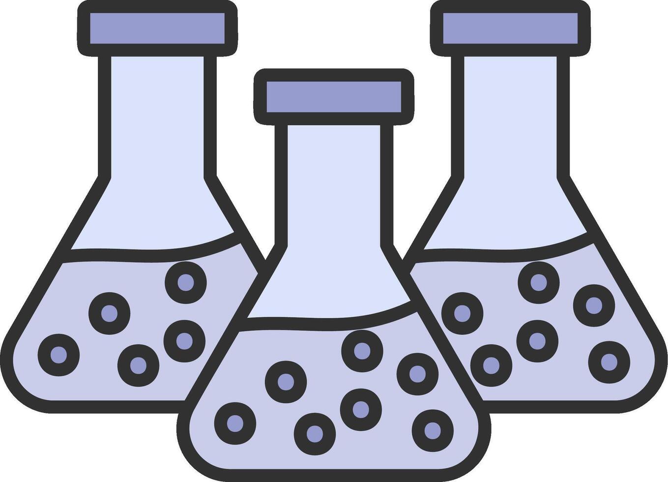 Chemistry Line Filled Light Icon vector