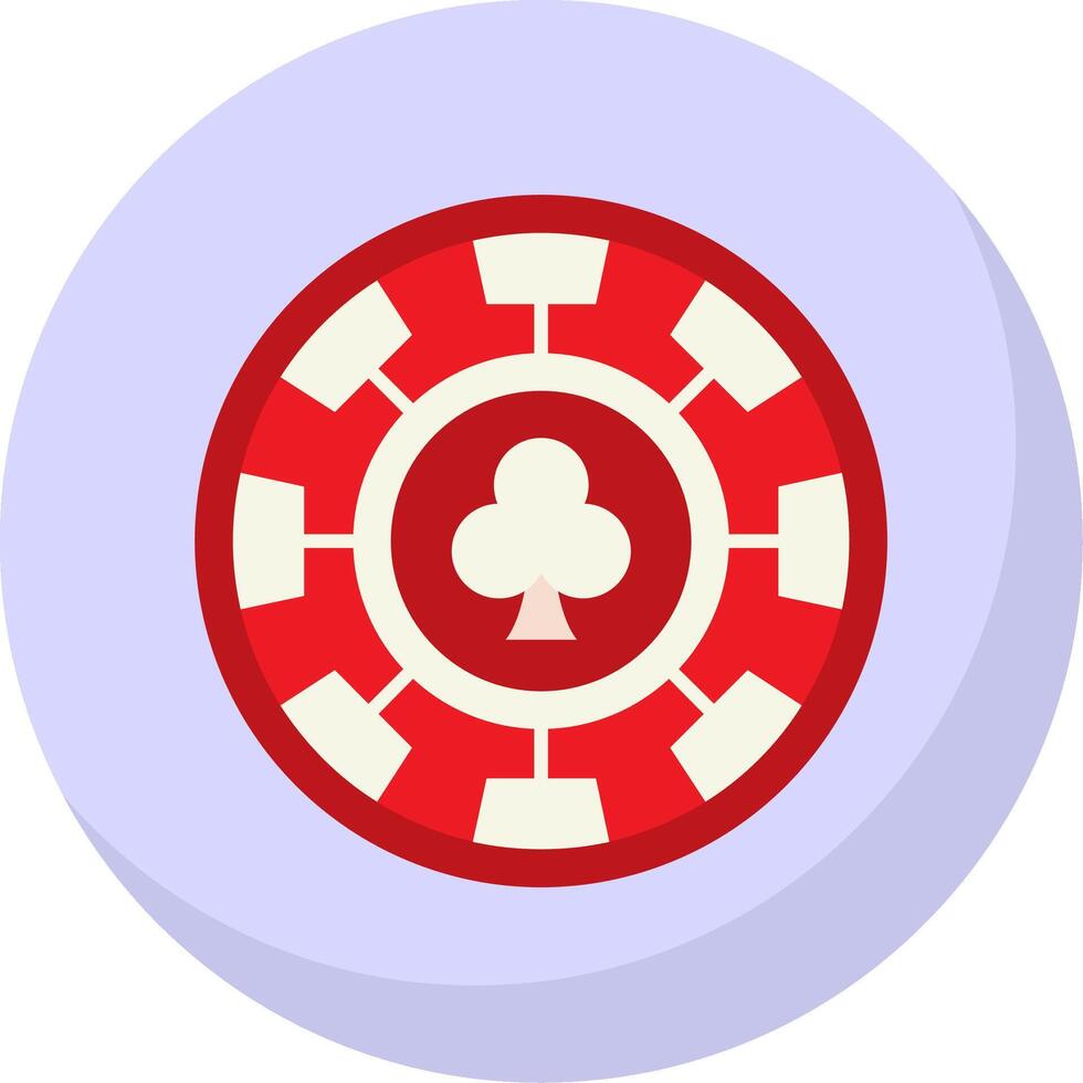 Chip Glyph Flat Bubble Icon vector