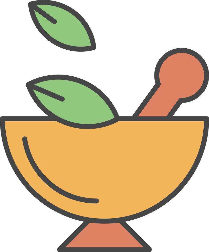 Grind Line Filled Light Icon vector