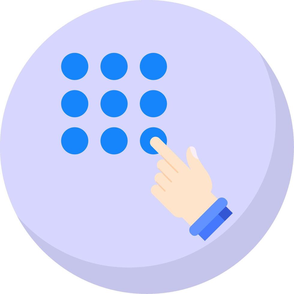 Password Lock Glyph Flat Bubble Icon vector