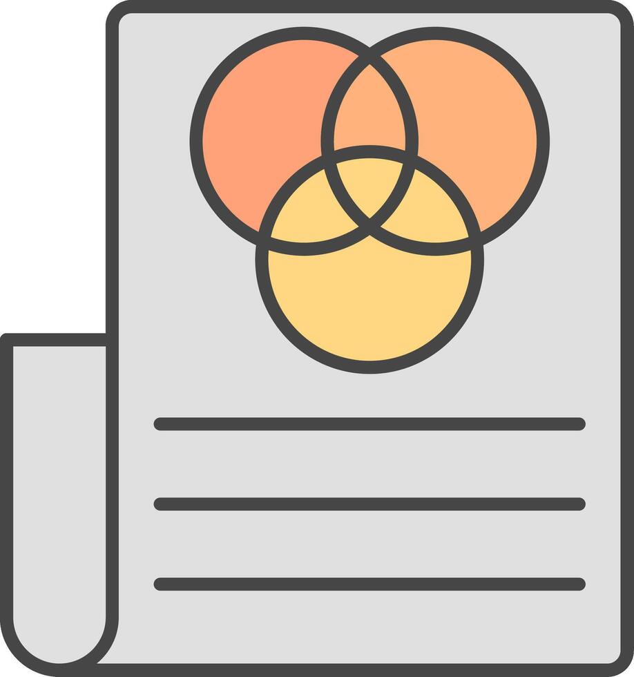 Rgb Line Filled Light Icon vector