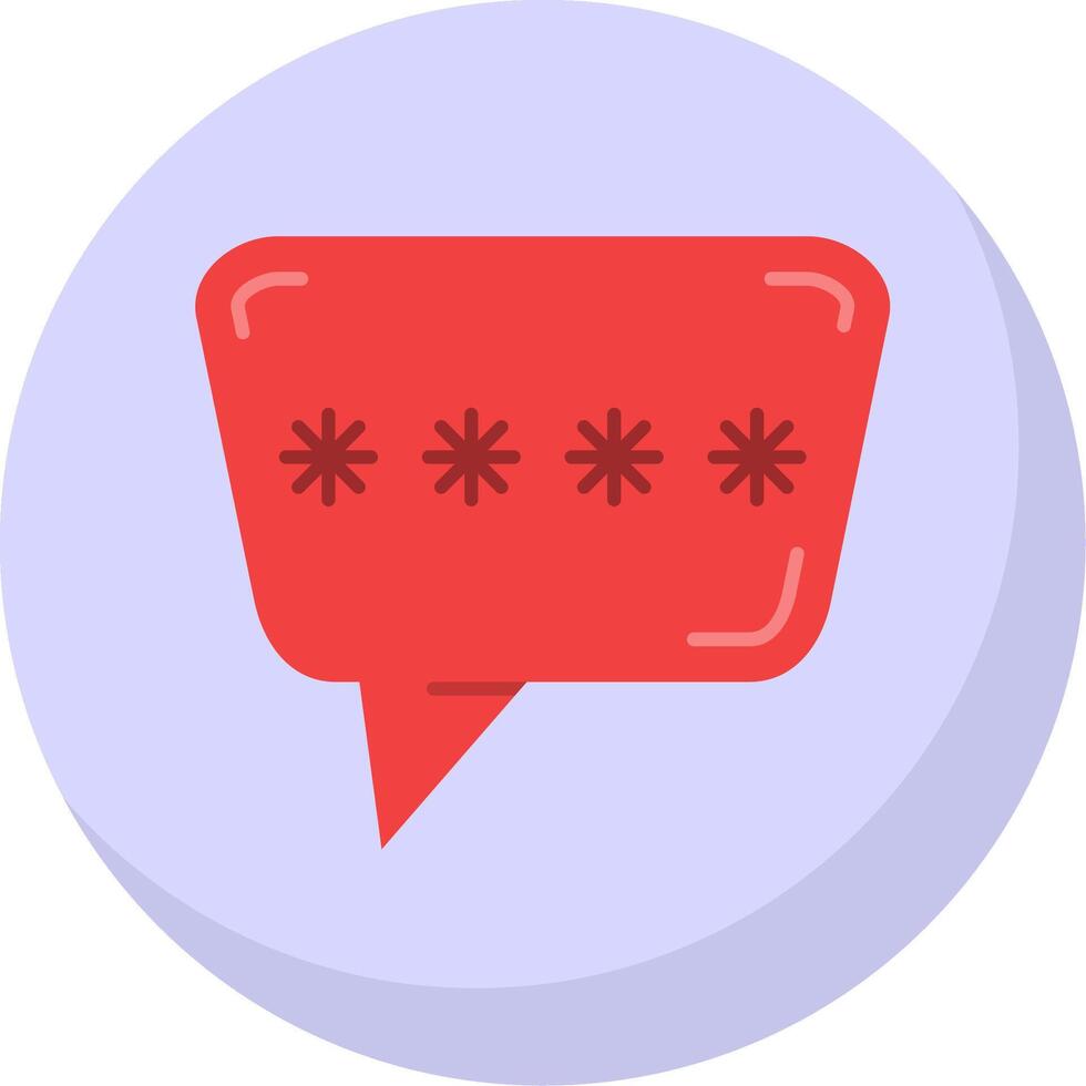 Chat box Glyph Flat Bubble Icon vector