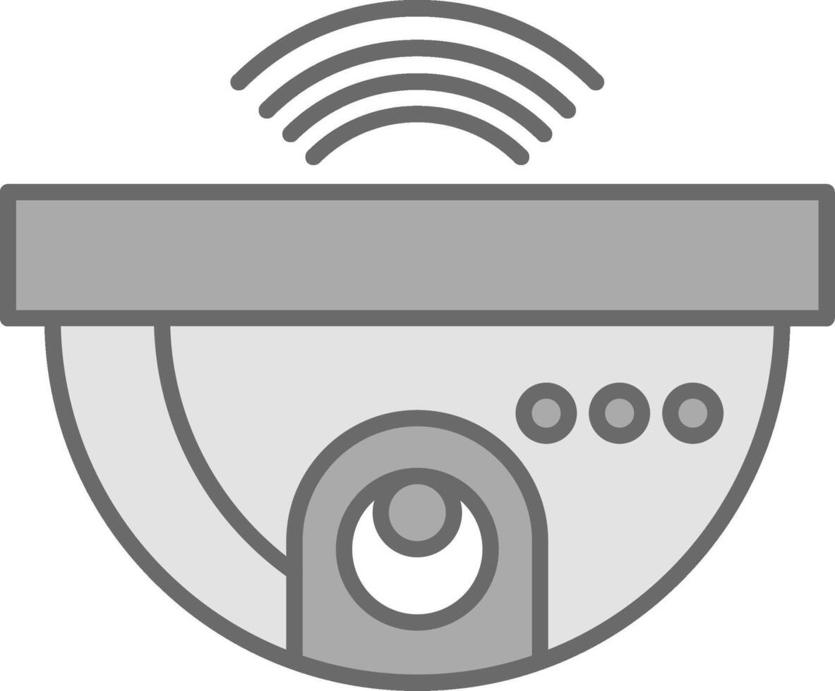 Cctv Line Filled Light Icon vector