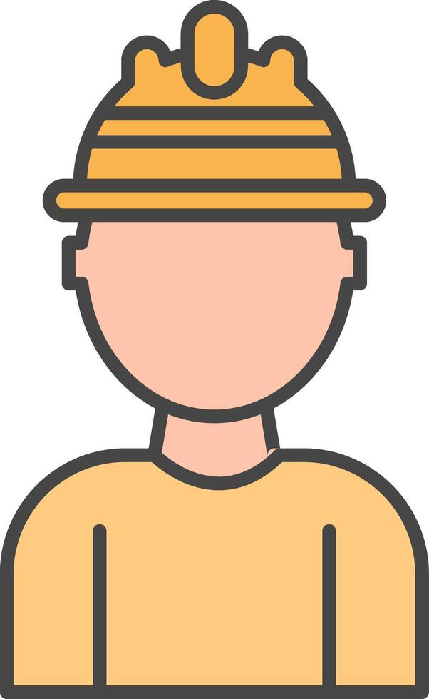 Labor Line Filled Light Icon vector