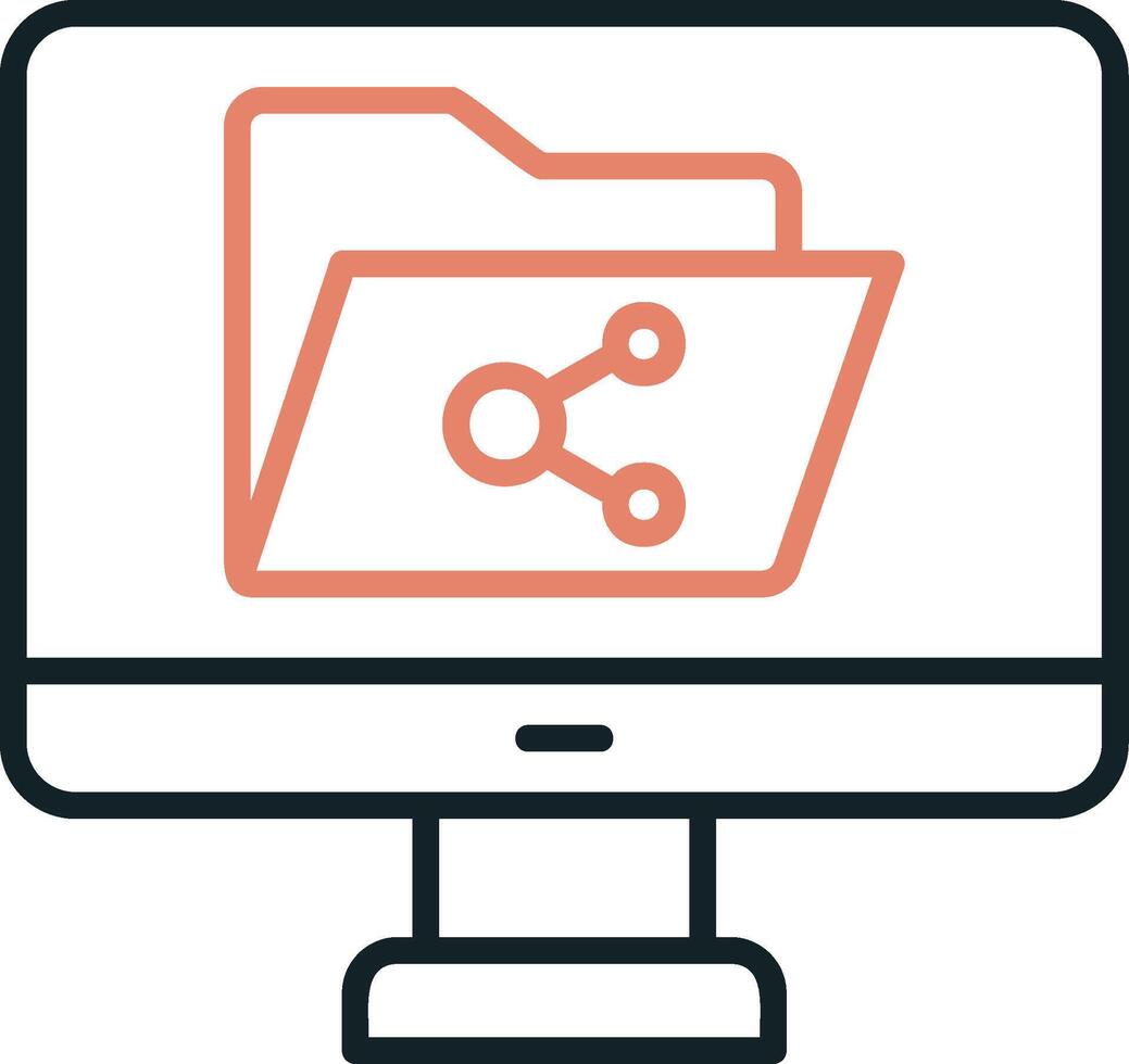 File Sharing Vector Icon