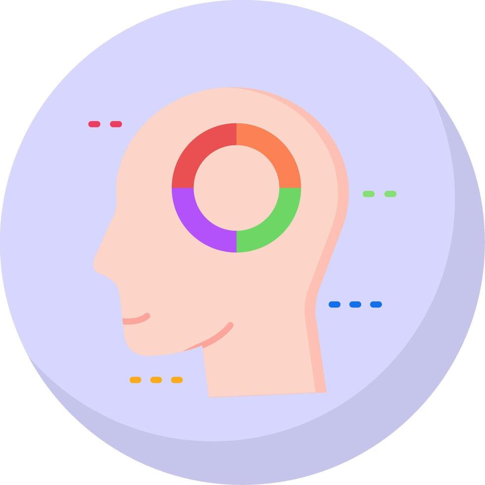 Sensitivity Glyph Flat Bubble Icon vector