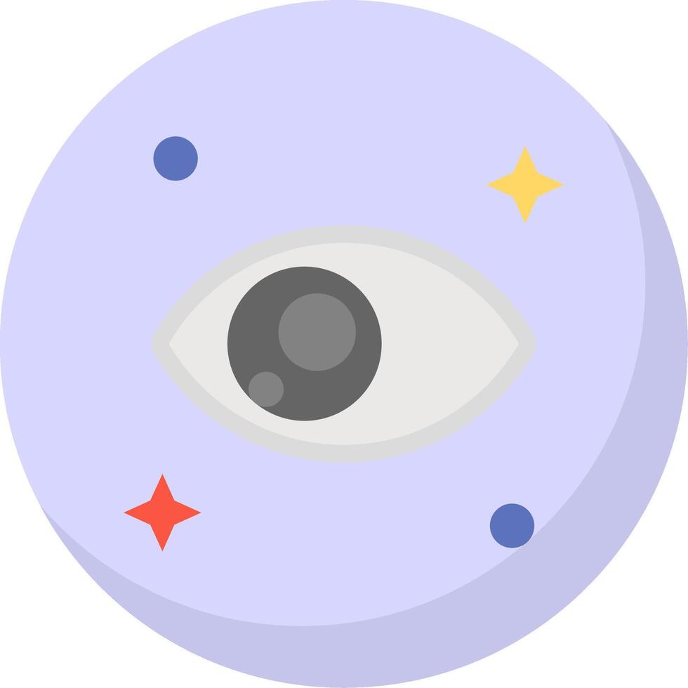 Eye Glyph Flat Bubble Icon vector