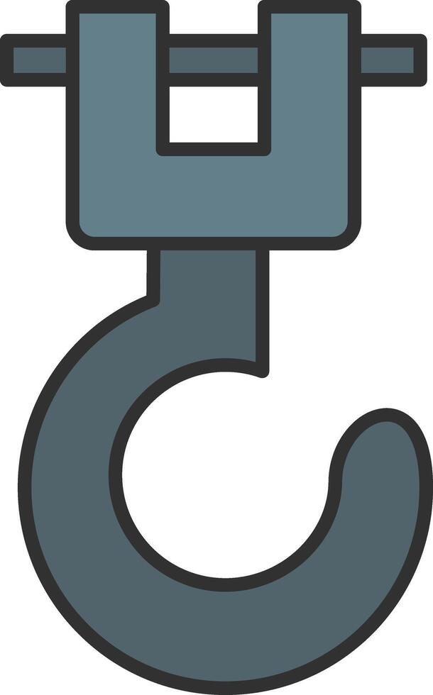 Winch Line Filled Light Icon vector