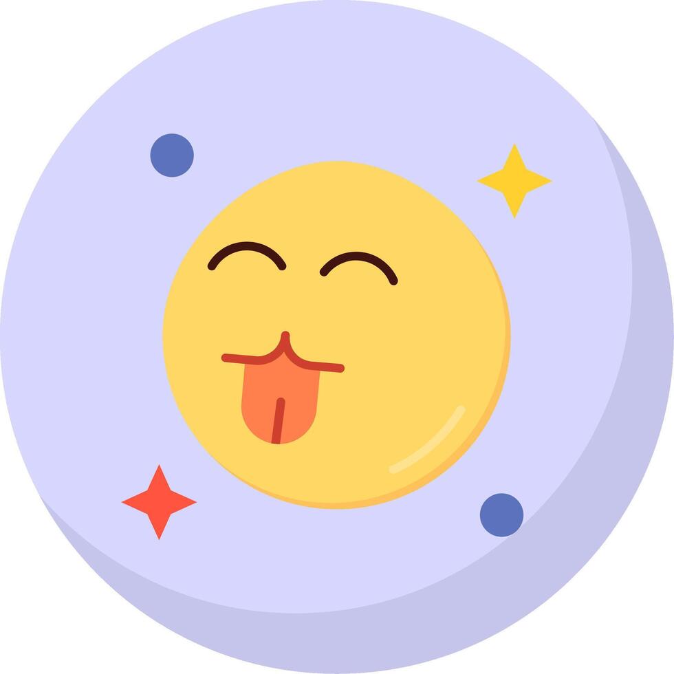 Cute Glyph Flat Bubble Icon vector