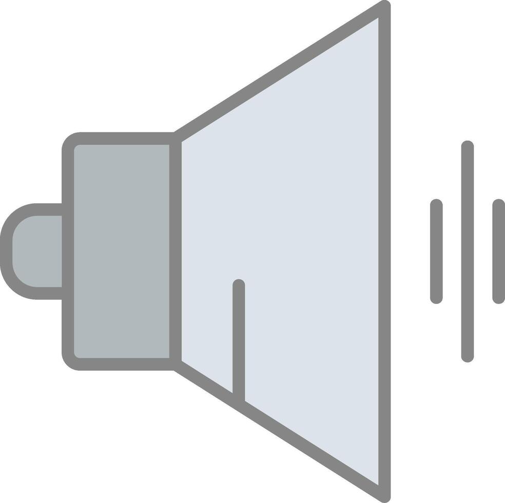 Speaker Line Filled Light Icon vector